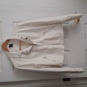 Torrid pleather jacket in Ivory size 1